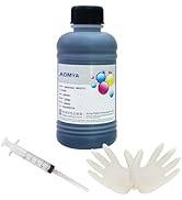 Aomya Ink Refill Kit 250ml Black Universal Dye Bulk Ink for Canon HP Epsn Brother Inkjet Printers...