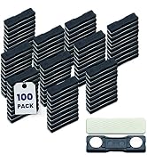 Performore 100 Pack of Name Badge Magnets 1.75" X 0.5" with 3M Adhesives and Stainless Back Plate...