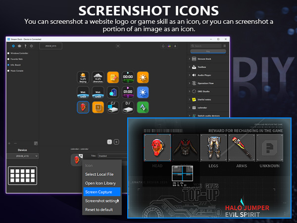 Stream Controller, Stream Deck with 15 Macro Keys Customizable, Gaming Macro Keypad