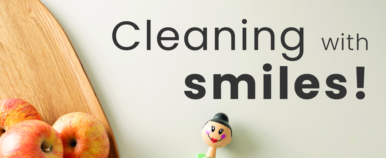 A fresh take on cleaning tools: functional, durable, and adorable.