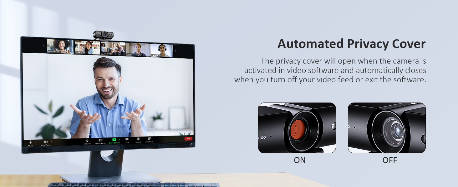 Shows the status of camera privacy change on and off