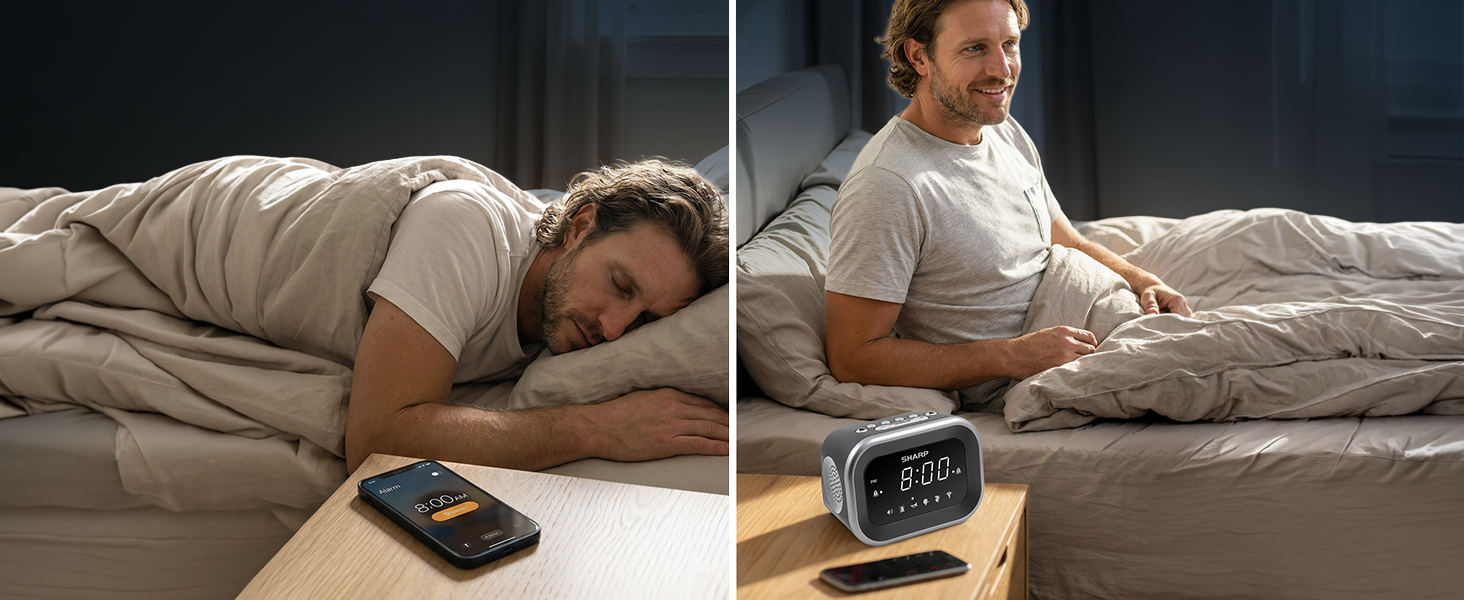 Louder than Phone designed to interrupt deep sleep cycles and prevent missed alarms or oversleeping