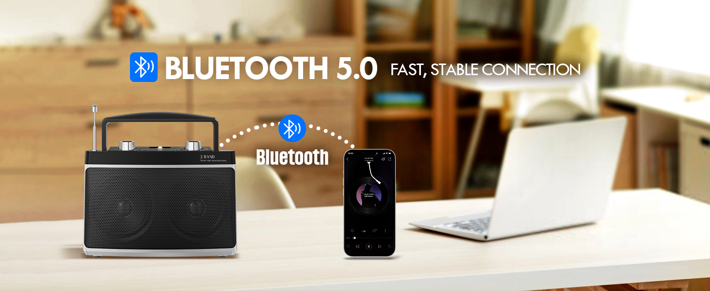 bluetooth radio,radio with bluetooth,fm radio with bluetooth