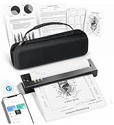 TATTMUSE Portable Printer Wireless for Travel, Inkless Thermal Printers Support 8.5" X 11" US Let...