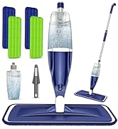 Microfiber Spray Mop for Floors Cleaning: Wet Dry Hardwood Floor Mops with 4 Washable Reusable Pa...