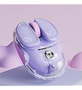 SEUNKWANG EWEADN Q9 Wireless Clear Mouse Dual Mode Bluetooth & 2.4G USB Computer Mouse with RGB L...