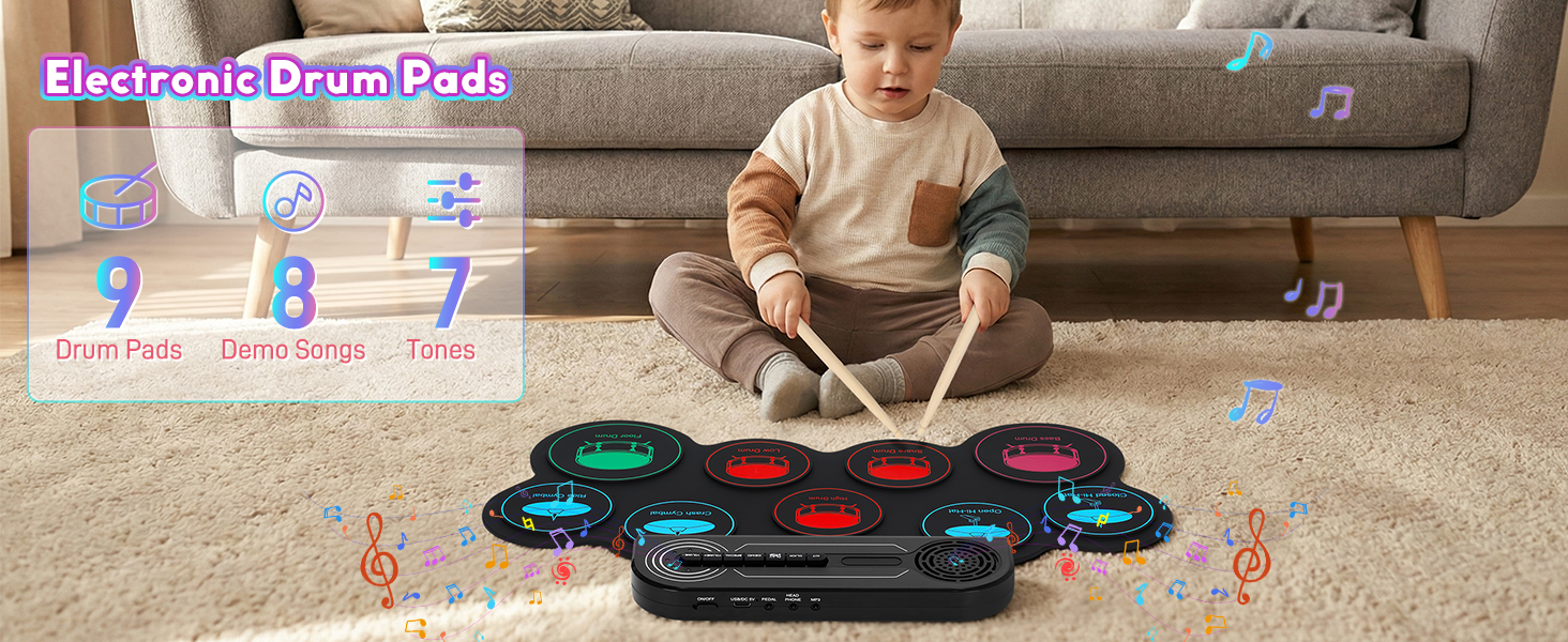 kids electric drum set