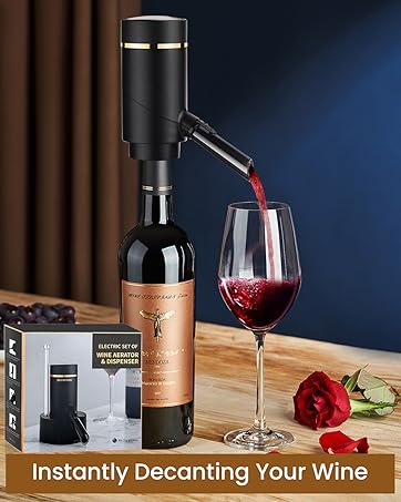 Electric Wine Aerator - Instantly Decant Your Wine