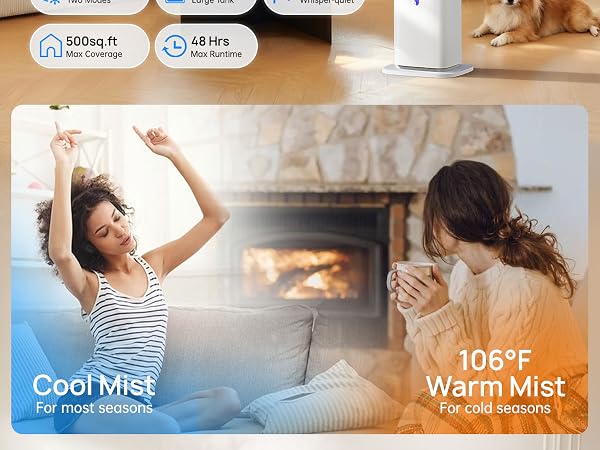 warm and cool mist humidifier