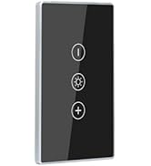 LOUYSGEN Smart Dimmer Switch,4.65 X 2.83 X 1.3 Inches,Aluminum Frame,Need Neutral Wire,2.4GHz,Tuy...