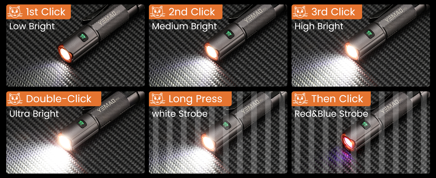 pocket flashlight rechargeable