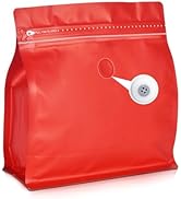 50 Count 8oz Coffee Bags with Valve,1/2 lb Vented Coffee Beans Packaging Bags High Barrier Alumin...