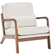 DUMOS Mid Century Modern Chair, Accent Chair with Arms and Waist Cushion, Reading Chairs for Adul...