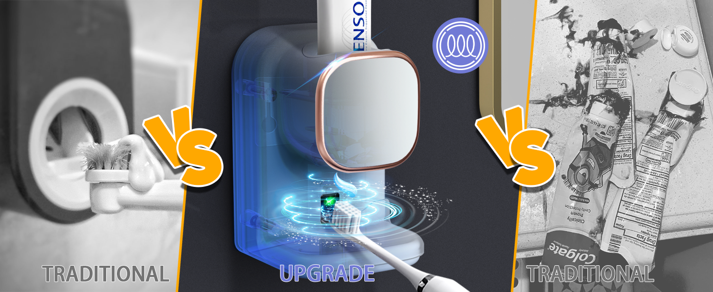 Wall Mounted Electric Toothpaste Dispenser for Kids and Adults