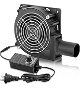 GDSTIME 120mm x 32mm Blower Fan 12V with 110V 120V AC Powered Variable Speed Controller, Dual Bal...