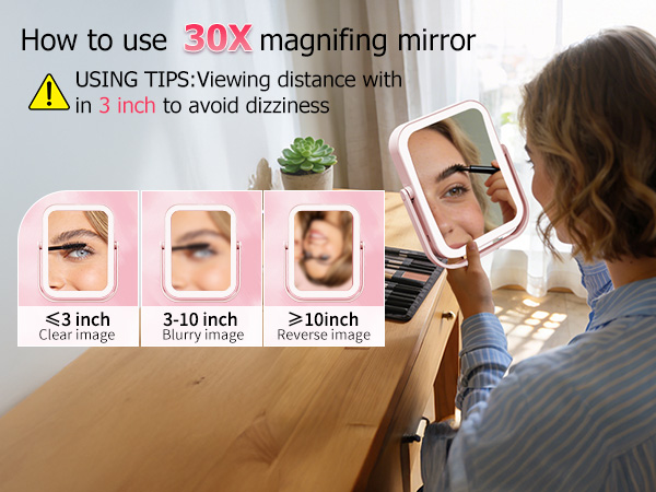 funtouch rechargeable makeup mirror