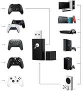AKNES GuliKit Goku USB Wireless Controller Adapter, Dongle for Xbox Series X|S and Xbox One Contr...