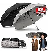 TUMELLA Strongest Windproof Travel Umbrella (Compact, Superior &amp; Beautiful), Small Strong but Lig...