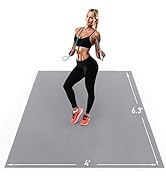 UMINEUX Premium Large Exercise Mat - 6.3 'x 4' x 7 MM, Extra Large Workout Mat Yoga Mat for Women...