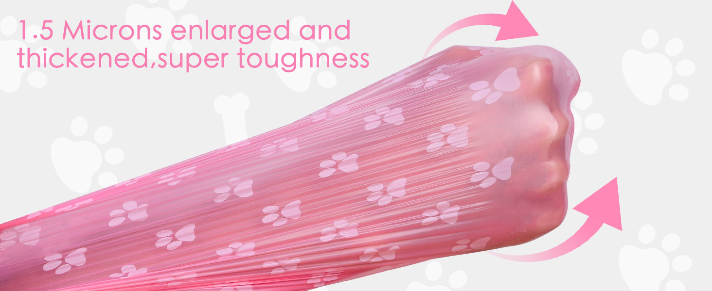 pink poop bags for dogs