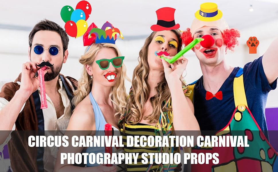 Circus Photo Booth Props Decorations