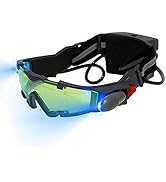 Adjustable Night Vision Goggles for Kids with Flip-Out Lights Eye Lens for Racing Hunting Bicycli...