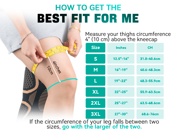 Copper Knee Brace for Women Men Knee Compression Sleeve for Knee Pain copper fit knee sleeve