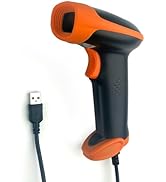 Handheld USB Barcode Scanner Wired 2D Bar Code Reader with Long USB Cable