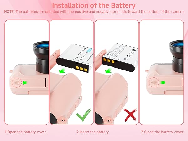Installation of the Battery,point and shoot camera,cameras for vlogging,travel digital camera