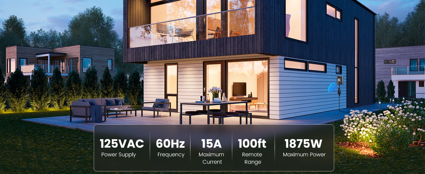 Outdoor Remote Control Outlet