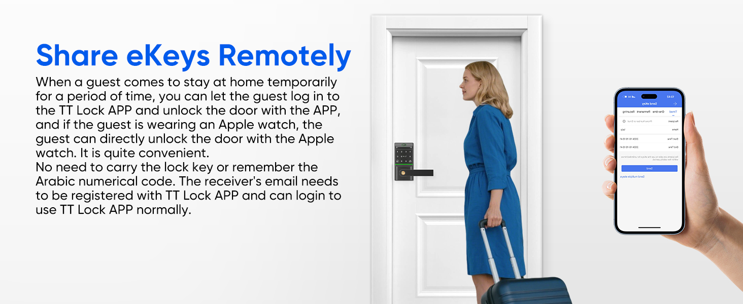 Keypad Smart Door Lock with Handle
