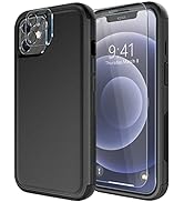 Diverbox for iPhone 12 case [Shockproof] [Dropproof] [Tempered Glass Screen Protector + Camera Le...