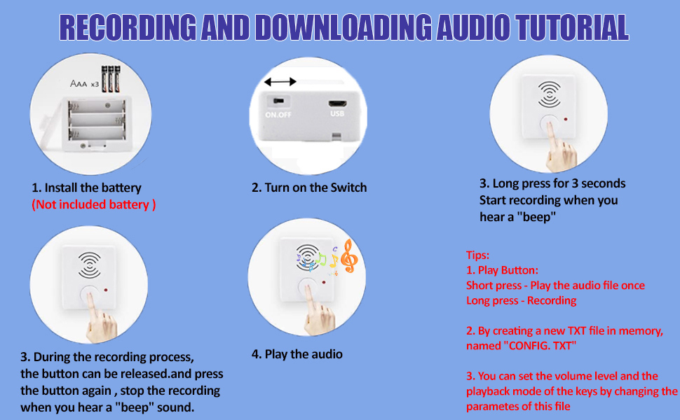 Voice Recorder for Stuffed Animals