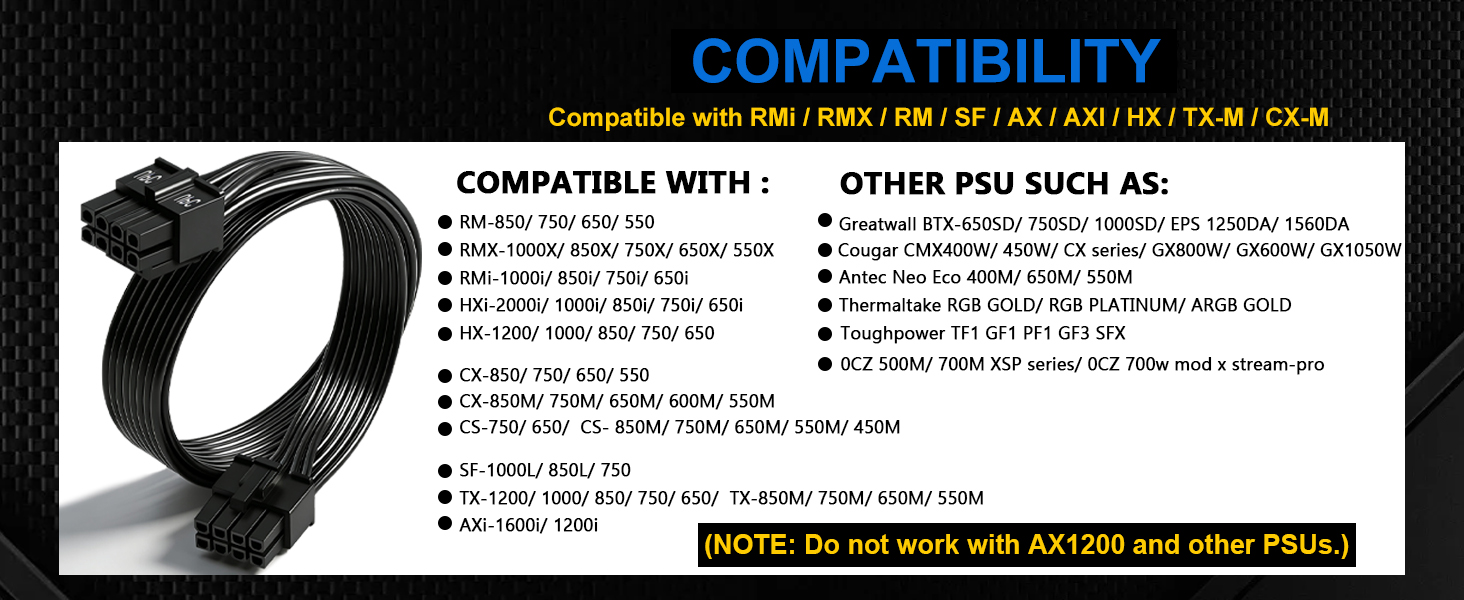  CPU Cable for Corsair