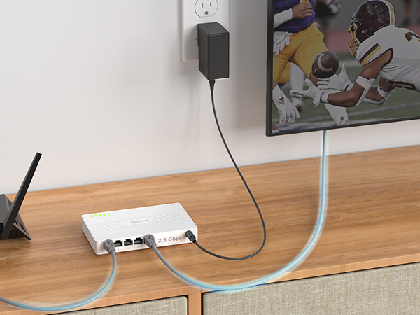 Connect the Ethernet Port of Your Wired Devices to the Ethernet Switch