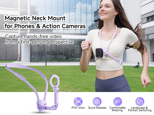  MNM-MS1 PURPLE Magnetic Neck Mount