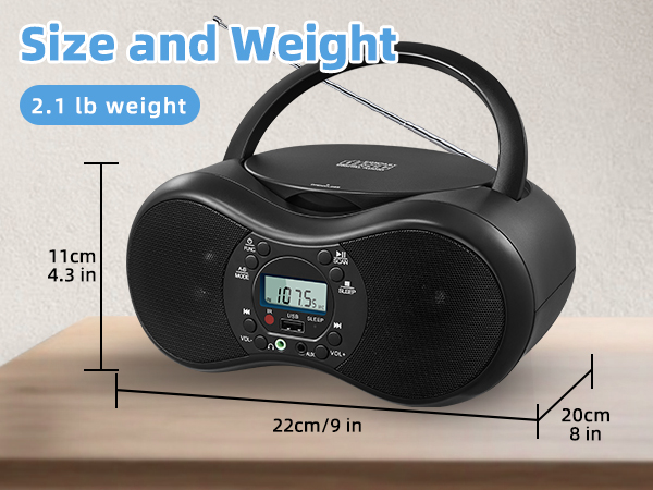 Portable CD Player Boombox