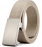 CHAOREN Nylon Ratchet Belts for Men - Adjustable Web Belt - Automatic Slide Buckle for Casual Gol...