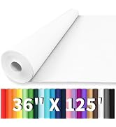 Vanhench 36"x1500"(125') White Wrapping Paper, Bulletin Board Paper, White Easel Painting Drawing...