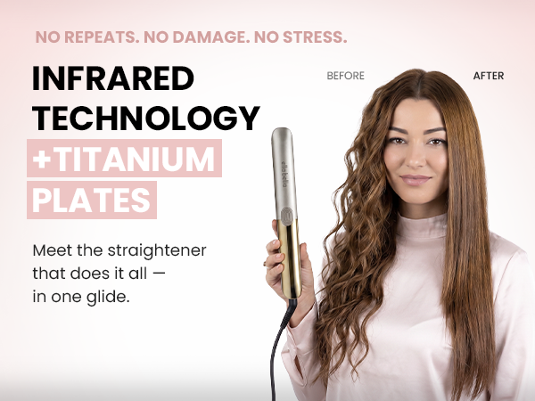 Infrared Slim Straightener Champagne