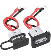 RVBOATPAT 50 Amp Battery Quick Connect/Disconnect Connector 6 to 12 Gauge Battery Cable Connector...