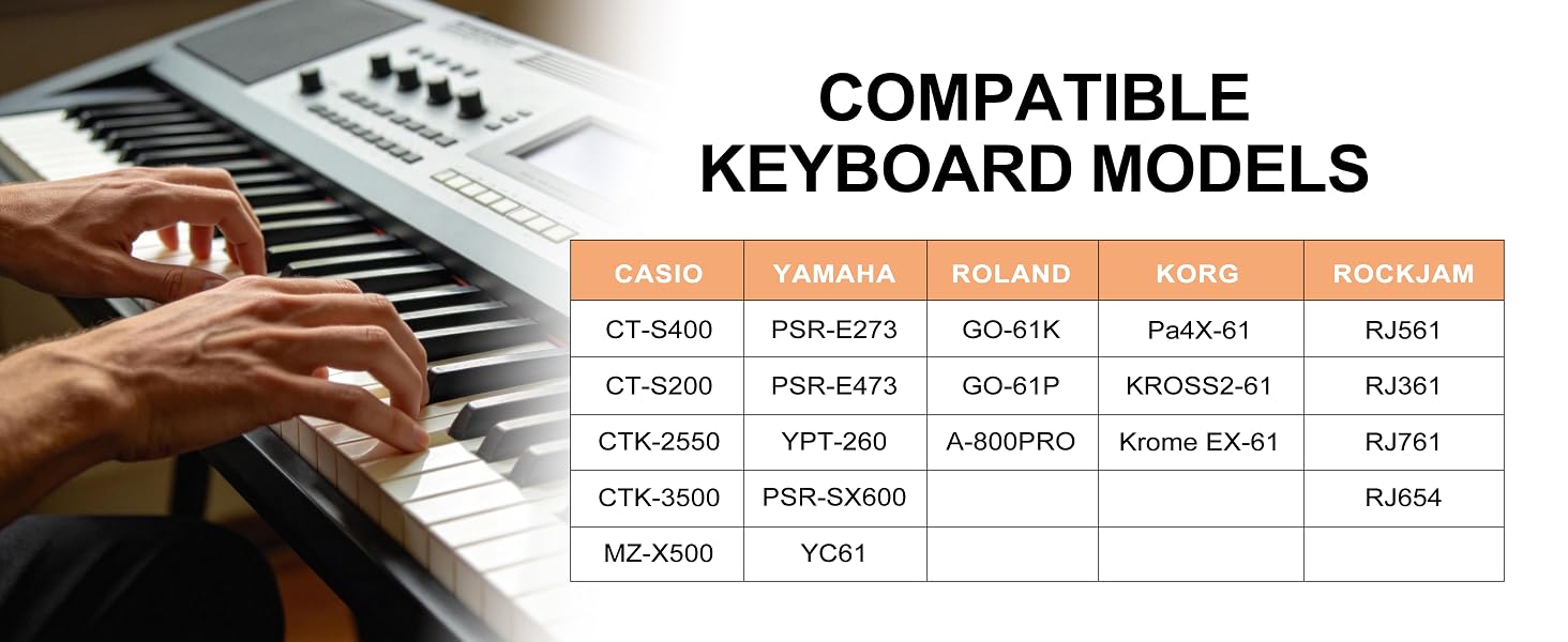 61 key keyboard bag size