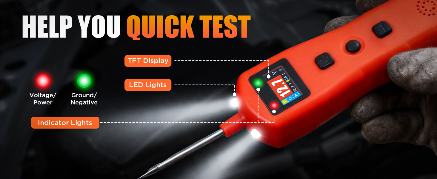 power probe circuit tester test light automotive continuity tester resistance test