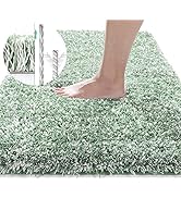 Yimobra Fluffy Plush Bath Rug, Super Shaggy Soft Comfortable Non Slip, Water Absorbent Microfiber...