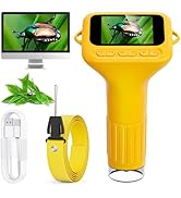 SKYBASIC Digital Microscope for Kids, 2" Screen 1000X Handheld Microscope HD Pocket Portable Micr...
