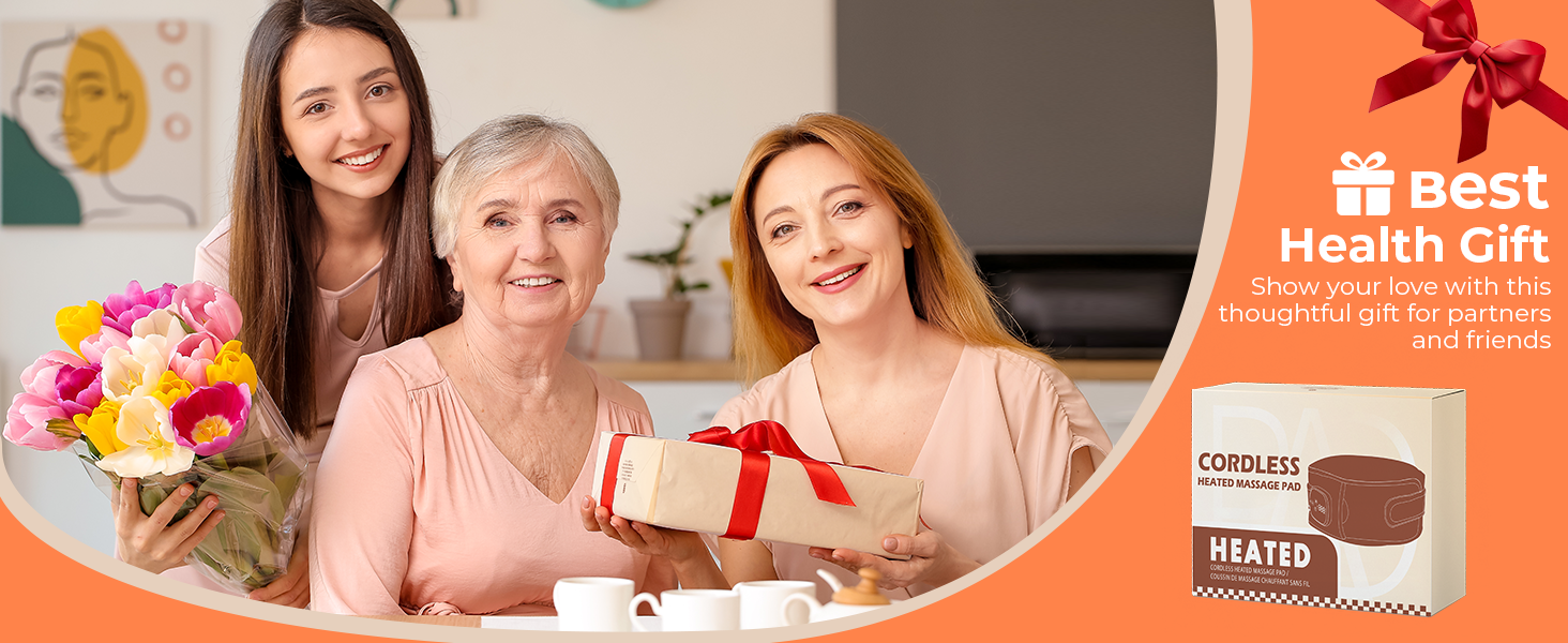 Heating Pad with Massager for Back Pain Relief