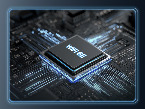 A Close-up of the Advanced WiFi 6E Chipset inside the Linux WiFi 6E USB Adapter