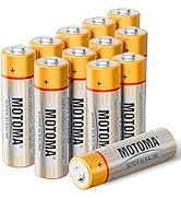 1.5V AA Batteries 12 Pack 1920mAh Alkaline Double A Batteries 10 Year Shelf Life AA battery Long ...