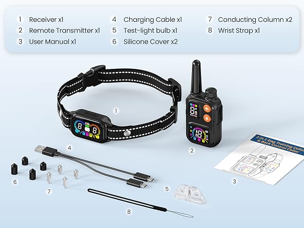 2 in 1 Dog Shock &amp; Bark Collar