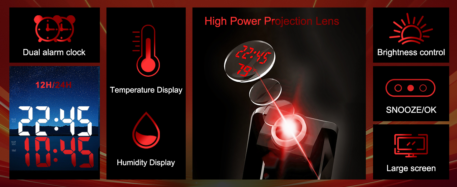 Projection Alarm Clocks